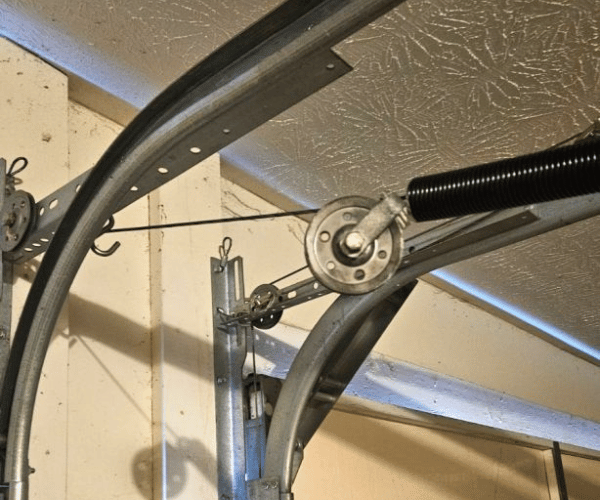 Broken garage door spring replacement